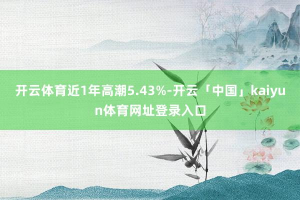 开云体育近1年高潮5.43%-开云「中国」kaiyun体育网址登录入口